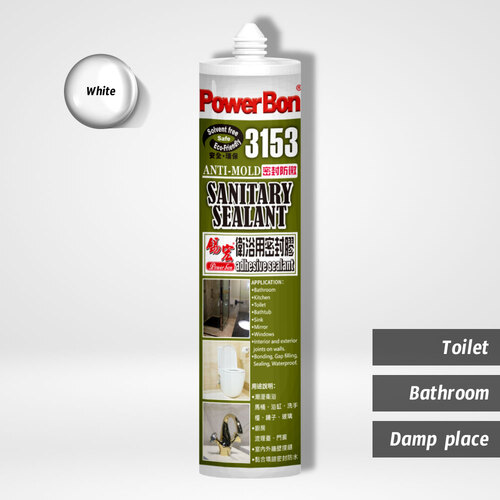 PowerBon 3153 衛浴用防黴密封膠｜防水密封、長效防黴、耐溫300℉
