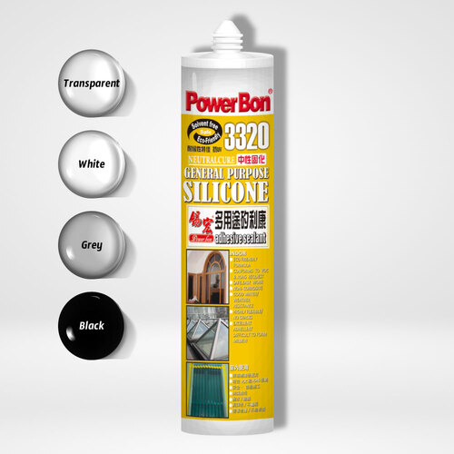 PowerBon 3320 多用途矽利康｜中性固化、防水填縫、無臭味耐候