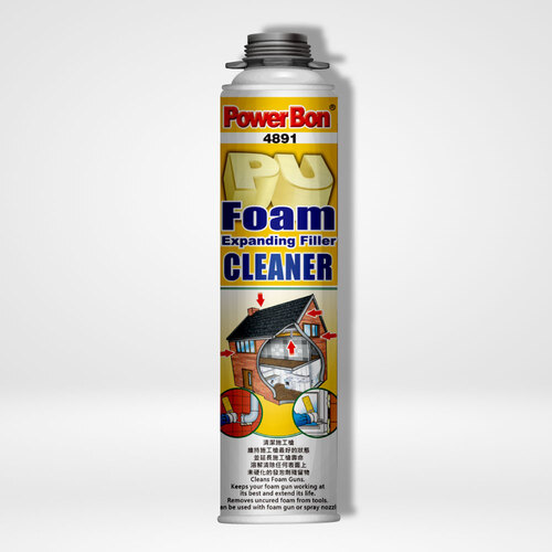 PowerBon 4891 PU施工專用清洗劑｜清除未固化 PU 發泡膠殘留清潔劑